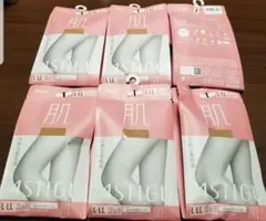 ASTIGU 　アツギ　肌　自然な素肌感　L-LL　ストッキング　6足セット
