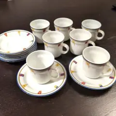 廃盤美品 リチャードジノリ ペルージャ デミタスカップ&ソーサー ペア