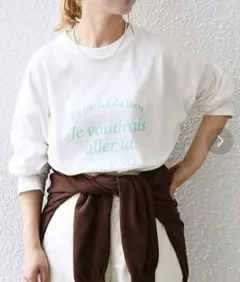 SHIPS any VOYAGE ロゴ ロングスリーブ TEE トップス 長袖