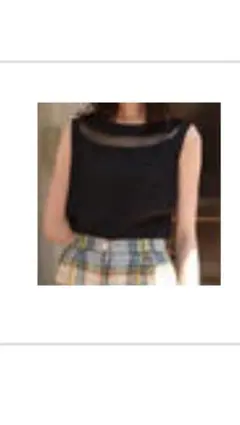 【要コメントvintage see through no sleeve topsのサムネイル