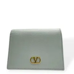 極美品　VALENTINO ヴァレンチノ　二つ折り財布　Vロゴ　ライトブルーのサムネイル