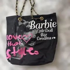 Barbie チェーン トートバッグ ブラックのサムネイル