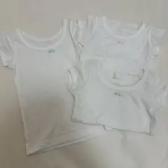 ホワイト　半袖肌着 3枚セット　子供服100 女の子