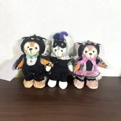 ダッフィー　シェリーメイ　ジェラトーニ　ぬいぐるみバッジ　2014 ハロウィン