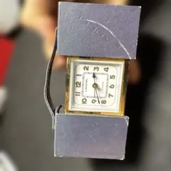 Lancel トラベルクロック ホワイト/ゴールド