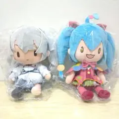 プロセカ　ふわぷち　Lぬいぐるみ 初音ミク　プロジェクトセカイ　2種セット