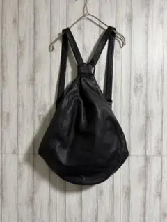 美品 discord ヨウジヤマモト タックワンショルダー M レザー バッグ黒 美品 discord ヨウジヤマモト タックワンショルダー M レザー バッグ黒