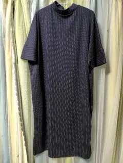 Mt ネイビー ストライプ チュニックワンピース　トップス