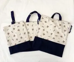 入園入学3点セット　くま　水色リボン