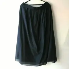 たぬき様専用　☆新品・タグ付☆　UNTITLED　シルク混タックロングスカート