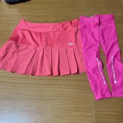 Kappa プリーツスカート ピンク レッグカバー付きのサムネイル