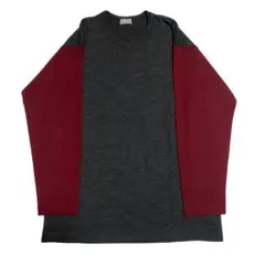 90s コムデギャルソンオム　田中オム　切替ニット　メンズ　グレー