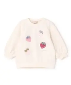 プティマイン　いちごモチーフ トレーナー 100