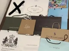 紙袋 ショッパー まとめ売り ブランド プラダ ボッテガ ルブタン モンクレ 等