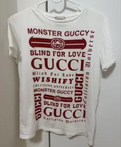 GUCCI Tシャツ ホワイト ロゴプリント　サイズ12のサムネイル