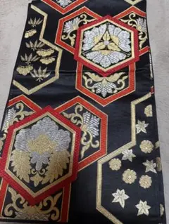美しい六角形模様の袋帯