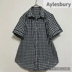 アリスバーリー　Aylesbury ギンガムチェック　半袖シャツ