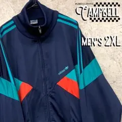 【レア2XL☆EU輸入90s】アディダス トレフォイル刺繍トラックジャケット