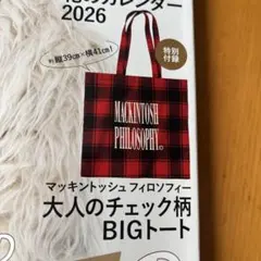 LEE付録MACKINTOSH PHILOSOPHY大人のチェック柄BIGトート