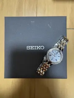 新同品 セイコー SEIKO エクセリーヌ ダイヤベゼル シェル 腕時計 198 