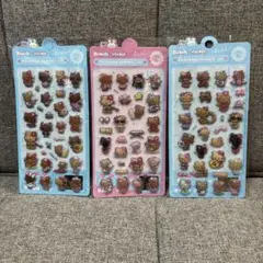 即日発送！ぷくぷくシール　日焼けキティ　3枚セット