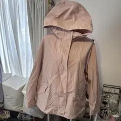 フード付きピンクジャケットX X Lピンク