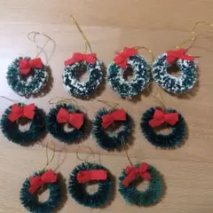 ミニチュア クリスマス リース