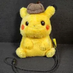名探偵 ピカチュウ ぬいぐるみ ポシェット