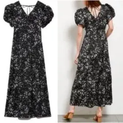 SNIDEL フラワープリント マキシワンピース