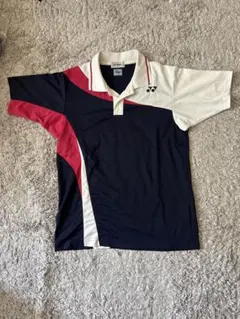 YONEX ポロシャツ M ネイビー/ホワイト/ピンク