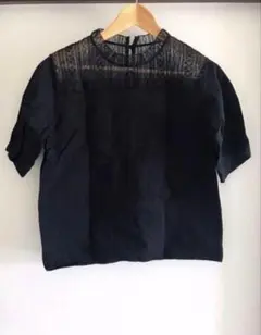 BEAUTY&YOUTH トップス　カットソー　レース切り替えのサムネイル