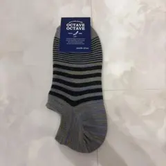 OCTAVE OCTAVE ボーダー柄 アンクルソックス 25-27cmのサムネイル