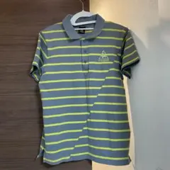 le coq sportif ブラックストライプ ポロシャツ Sサイズ