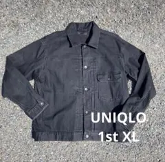 Uniqlo 1st type black denim jacket XL 黒