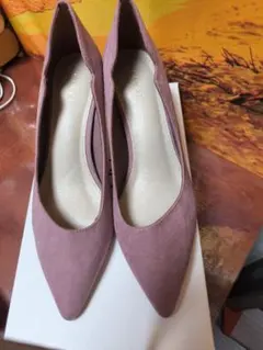 RANDA ピンク スエード風 ハイヒール