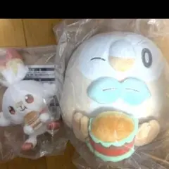 ポケピース 一番くじ ダイナー モクロー ヒバニー ぬいぐるみセット