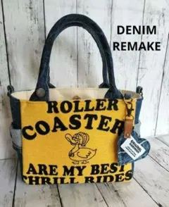 ハンドメイド　バッグ　デニムバッグ　トートバッグ
