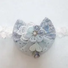 髪飾り　ベビー　ヘアバンド　初節句　お食い初め　100日祝い　ひな祭り　ベビー袴