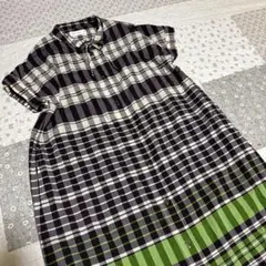 Golden Bear オーガニックコットン　チェック　ゆるふわ　ワンピース