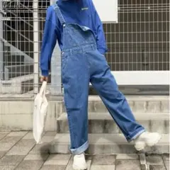 【S】WEGO ♡ デニムサロペット ブルー デニムオーバーオール　ウィゴー