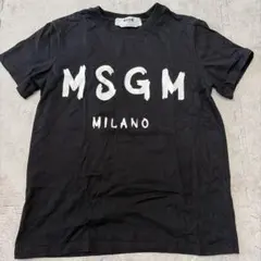 MSGM MILANO ロゴプリント 半袖Tシャツ ブラック未使用に近い！！のサムネイル