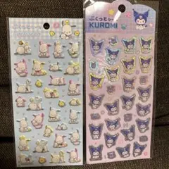 Pochacco & Kuromi ぷくっとシール