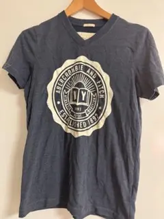 Abercrombie & Fitch ネイビー Vネック Tシャツ S