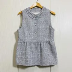 25SS 美品 NOLLEY'S ノーリーズ ツイードノーカラージレのサムネイル