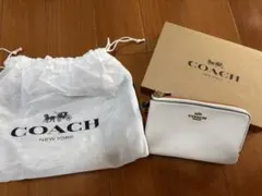 【未使用】COACHダブルジッパーリストレットポーチ