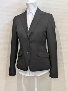 n-line Precious レディース 2ボタン テーラードジャケット 黒