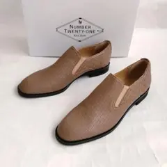 NUMBER TWENTY-ONE　レザースリッポン　23cm　日本製　本革