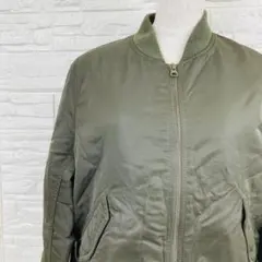 UNIQLO ユニクロ MA-1 ブルゾン カーキ L 中綿 ミリタリー 定番