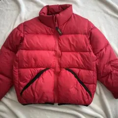 中綿ダウンアウターキッズ男の子130140赤　極美品　防寒