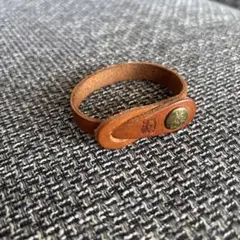 イルビゾンテ　レザー　ワンスナップ　ブレスレット 本革　ヌメ